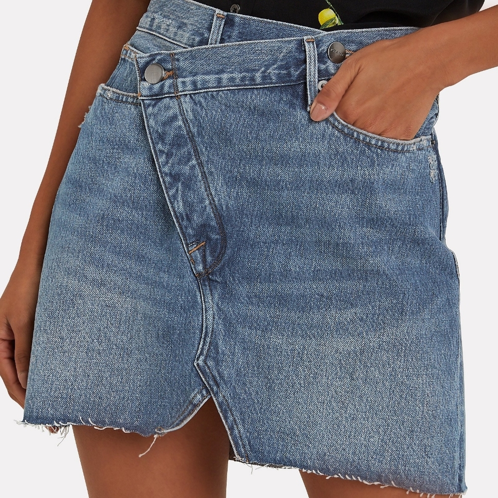 Frame Denim Blue Mini Skirt